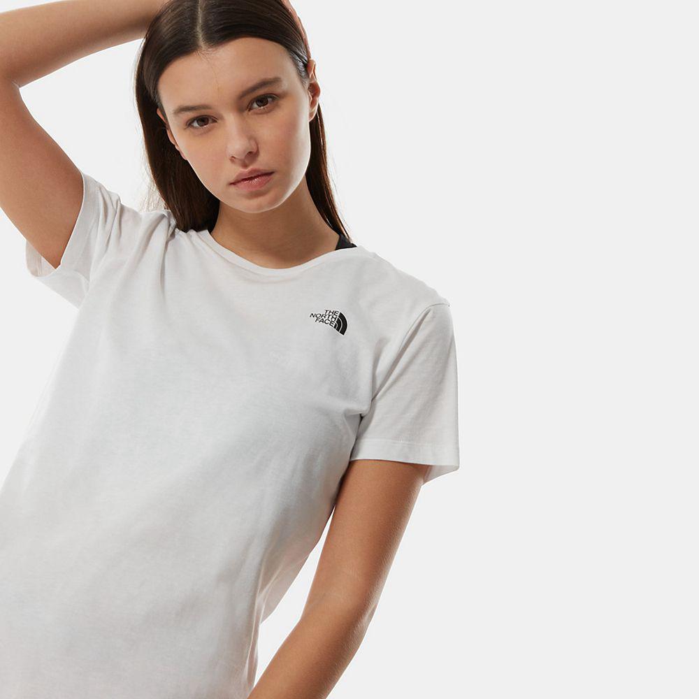 The North Face Simple Dome Γυναικεια T Shirt - Ασπρα (JGMD54712)